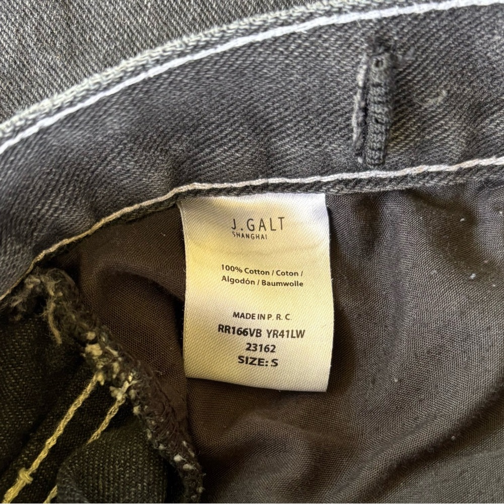 John Galt black high rise carpenter jeans, baggy, size small - Picture 7 of 11